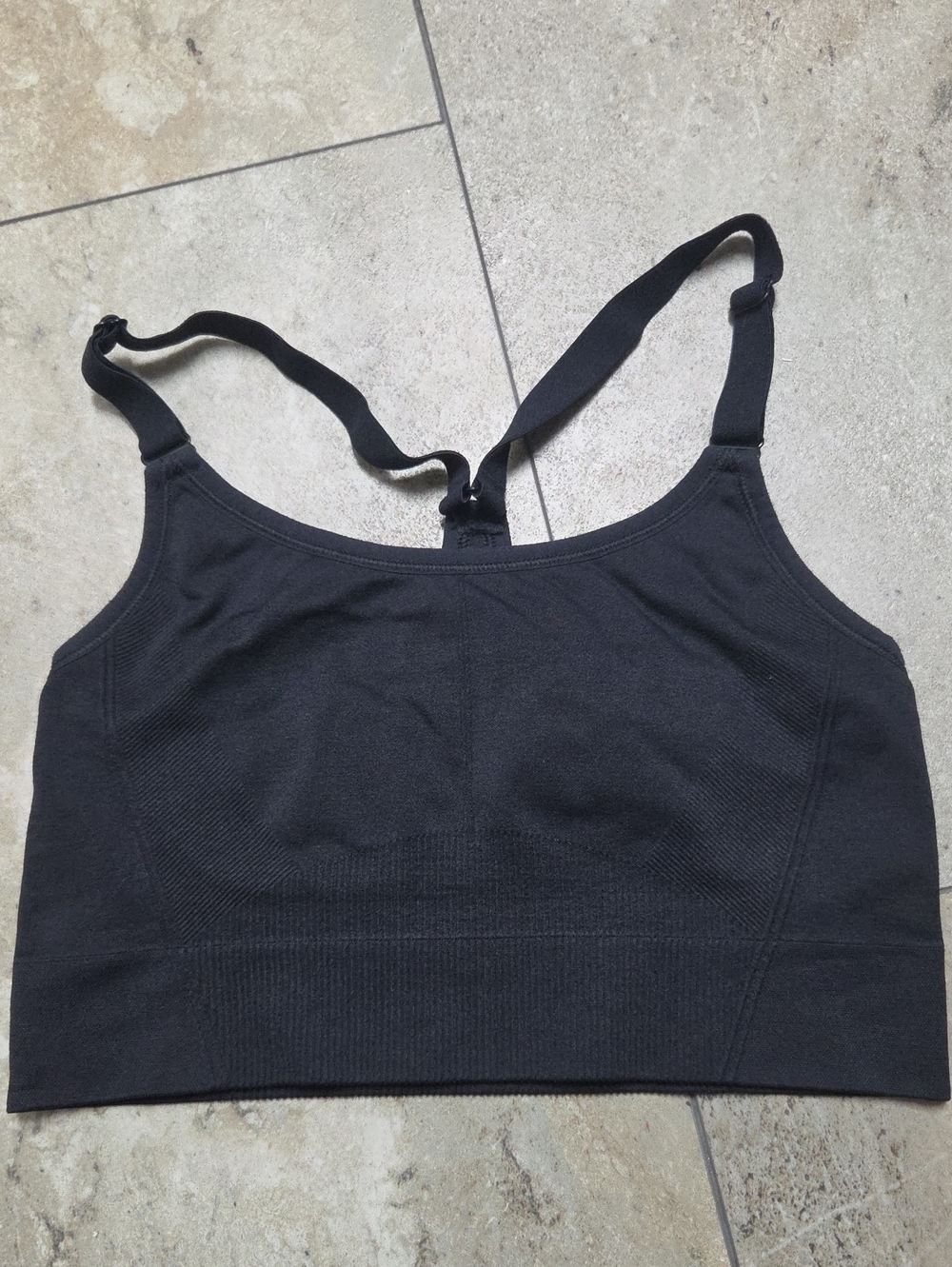 - all in motion Black Seamless Racerback Sports Bra